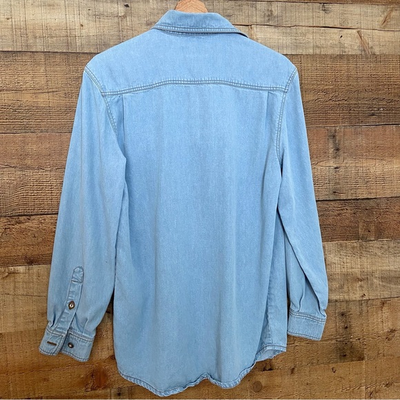 The TERRITORY AHEAD Blue Button Down Casual Shirt - Picture 9 of 12